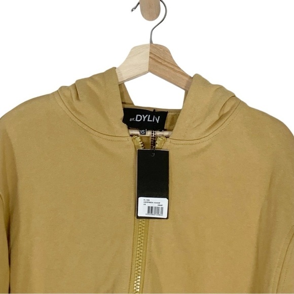 By Dylon Anderson Cropped Hooded Sweatshirt Jacket Size XS  NEW - Picture 5 of 10